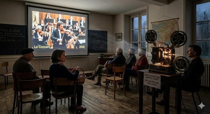 Dorpsbioscoop in Collonge met filmavond